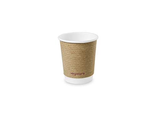 Vegware vdw-8 doppia parete Kraft Cup, 8 Oz