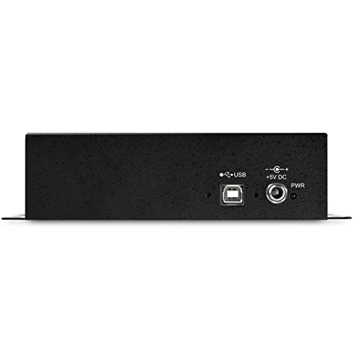 Image of StarTech 8-Port USB to Serial RS232 Hub, Industrial, TAA (ICUSB2328I) | FTDI USB to DB9 RS-232 Adapter Hub, DIN Rail and Wall Mountable, COM Port Retention