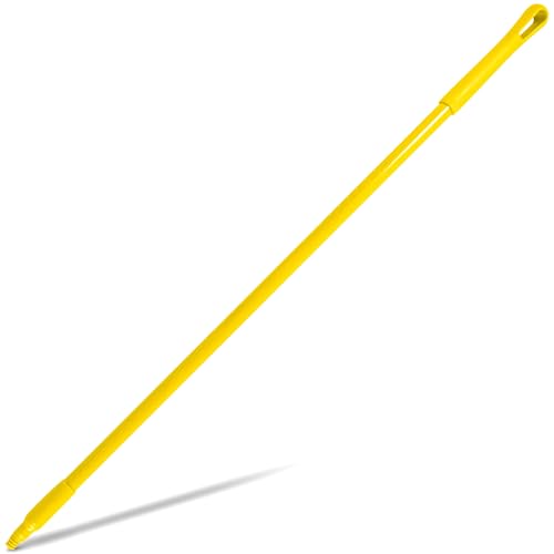 Image of SPARTA 41225EC04 Fiberglass Broom Handle, Mop Handle, Replacement Handle With Acme Threaded Tip For Commercial Cleaning, 48 Inches, Yellow, (Pack of 12)