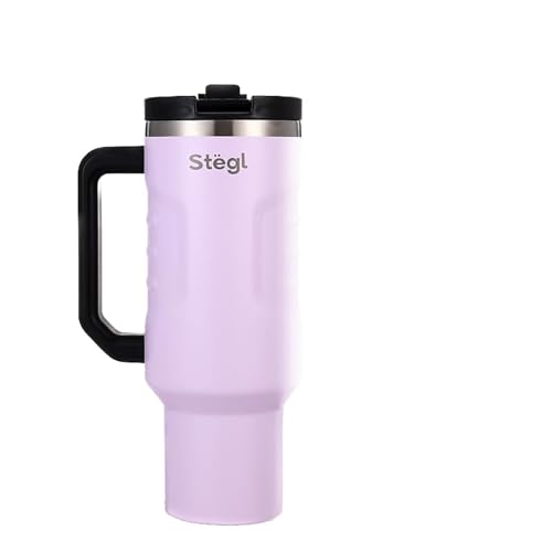 Image of Tumbler with Straw - 1.2L Insulated Coffee Tumbler with Handle | Keeps Drinks Hot 12h Cold 24h | Leakproof Travel Sipper for Office Gym | Stainless Steel Straw
