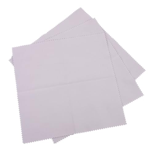 DECHOUS Piano Cleaning Cloth 3 Pcs Fiber Violin Cleaning Soft Silk for Clarinet Flute Easy to Fold Reusable Portable Light Grey