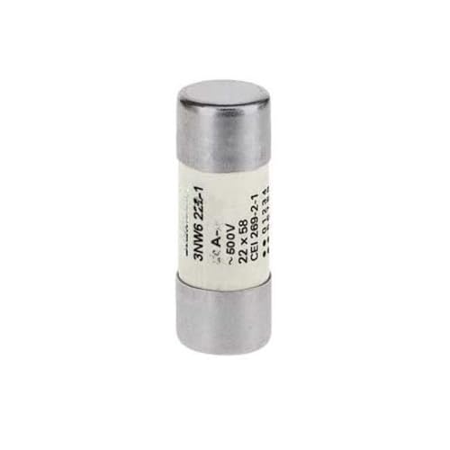 Fusible 3NW6222 gG 500V 63A cylindrique pour protection industrielle 22x58 mm