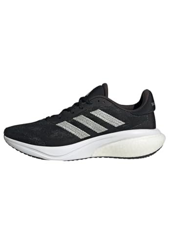 Adidas Mujer Supernova 3 Running Shoes, Core Black/Wonder Silver/Cloud White, 36 2/3 EU