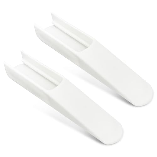 Cojín para piernas para trona – Inserto para piernas para Stokke Tripp Trapp Trapp, 2 pies blancos antideslizantes para trona de madera, compatible con trona Hauck y otras tronas