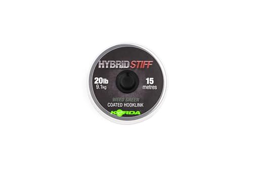 Matériau Hybrid Stiff Weed Green 20lb bas de ligne rigide 15m