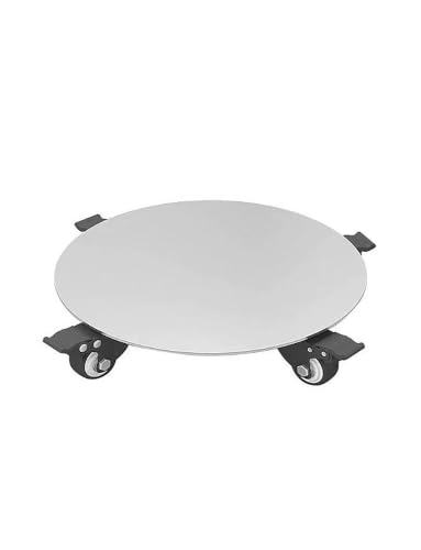 Plateau de jardinière rond en inox 201 d35cm au design épuré pour terrasses