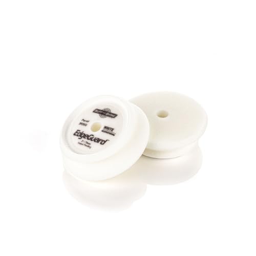 Image of Buff and Shine - EdgeGuard Foam Buffing Pads - White - 3 inch Polishing and Finishing Pad - Pack of 2