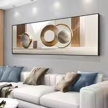 Tableau 2D plat sur toile ZHUOYA pour décoration murale de bureau et bar