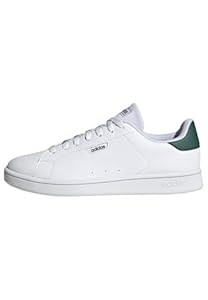 Chaussures Urbaines Court Homme adidas, Blanc Éclatant Blanc Éclatant Vert Collégial, Taille 42