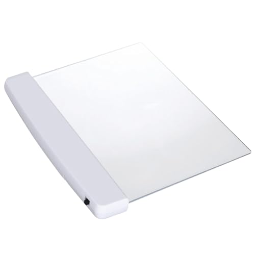 rupusiner Flat Book Lights for Reading at Night, 6.7x5.7'' Clear LED Book Page Light, Kids Light, Wireless Bookmark Illuminator Panel Plate Board Lovers GiftsLight