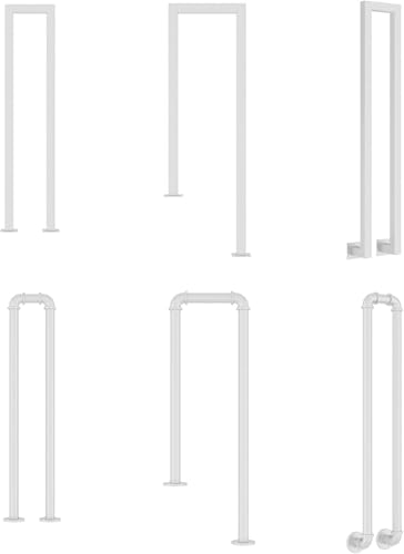 階段手すり、屋外階段用手すり、高耐久グラブ工業用錬鉄製デッキ手すり、ポーチパティオ階段用階段手すり(A,70cm(2.3フィート))
