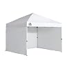 Quik Shade 10' x 10' Instant Canopy Wall Panel Accessory Set for WE100/C100/SX100 Canopies with Zipper Entry, White