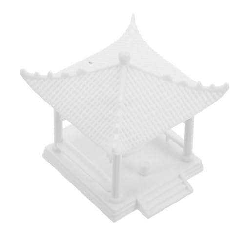 Kisangel Maqueta De Pabellón Miniatura De Plástico Decoración De Estatua De Pabellón para Escenas De Parques Al Aire Adornos De Escritorio para Jardín Miniatura