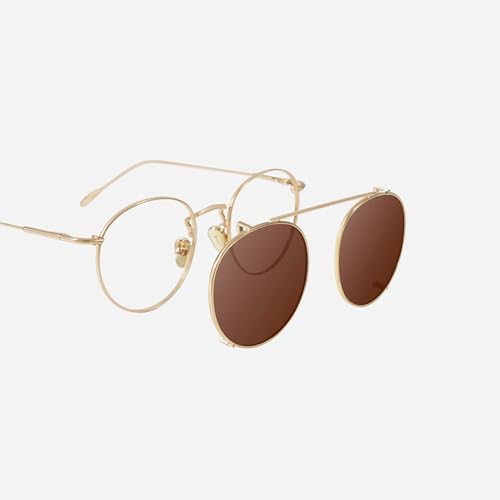 TIJN Henk Clip-On Polarized Sunglasses,Portable UV Protection Sun Glasses Lens,Only for Henk Frames2