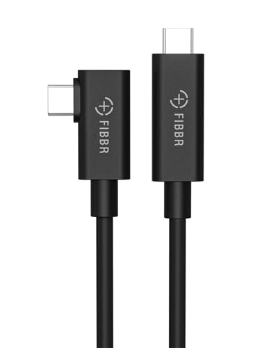 FIBBR Fiber Optic Link Cable with Charging 30FT for Oculus Quest 2/3S/3/Pro3s, Pico 4, PC VR, Steam VR, USB 3.1 5Gbps High Speed Data Cable, Type C Charger Cord for VR Headset Accessories