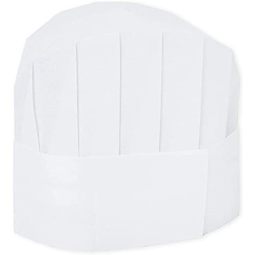 image for Juvale Chef Hats - Large White, 24 Pack - Adjustable Disposable Paper 