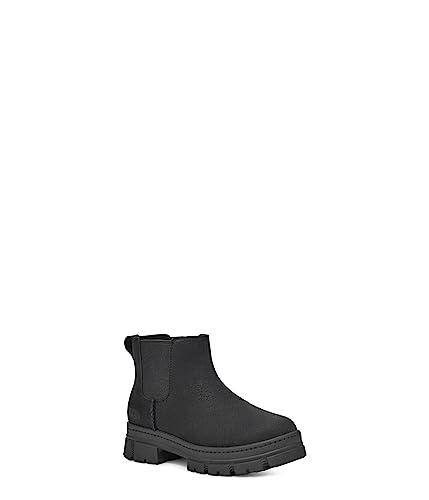 UGG Unisex-Child Ashton Chelsea Boot, Black, 4 Big Kid