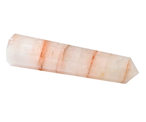 Image of Crystal Heaven Red Hematoid Quartz Crystal Tower Obelisk Point For Chakra, Healing And Balancing - Aaa Grade Original Certified Gemstone Agate For Reiki Meditation Yoga Spiritual (3-4 Inches)