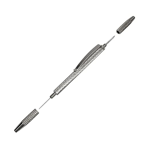 Anwangda Windscreen Washer Nozzle Adjustment Tool, Durable 2 in 1 Durable Compact Windscreen Windshield Washer Spray Nozzle Cleaner Needle Erosion Blockage Removal(Silver)