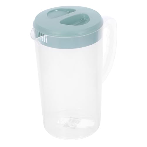 BRIGHTFUFU 大容量耐熱冷水壺 食品 プラスチック製 蓋付き滑り止め設計 ジュースやビール対応 家用ピッチャー 冷蔵庫収納可能 再利用可能