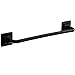 Wall Mounted Towel Holder, No Drill Towel Bar for Bathroom and Kitchen, Waterproof Plastic Towel Rail with Modern Design, On Installation Without Drilling(Black L)