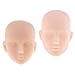 chiwanji 2Stk. 1/6 Weiblicher und Männlicher Puppen Kopf Sculpt Headsculpt Puppenkopf ohne Haar Modell für 1/6 Puppen