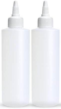 BRIGHTFROM Condiment Squeeze Bottles, 4 OZ Empty Squirt Bottle with Twist Top Cap, Leak Proof - Great for Ketchup, Mustard, Syrup, Sauces, Dressing, Oil, Arts and Crafts, BPA FREE Plastic - 2 PACK image 3