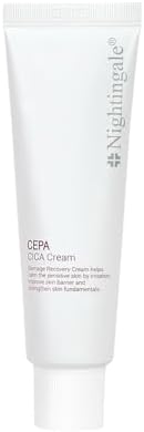 Nightingale CEPACICA Cream, Barrier Cream with CEPACICA Extract 65.2% & Hyaluronic Acid, Centella Moisturizer for Nourishing & Moisturizing, Fragrance & Alcohol Free, Allergen Free, Korean Skin Care