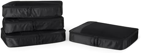 Amazon Essentials 4-Piece Packing Cubes Travel Accessories Set, L...