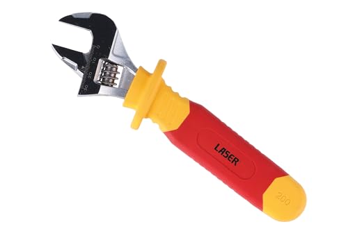 Laser 8890 VDE Insulated Adjustable Wrench 200mm, Multi