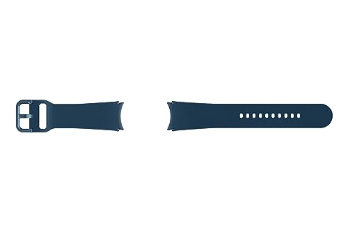 Image of SAMSUNG Galaxy Watch 6, 5, 4 Series Sport Band with T-Buckle Closure for Active Men and Women, FKM Smartwatch Replacement Strap, One Click Attachment, Medium /Large, ET-SFR94LNEGUJ, Indigo