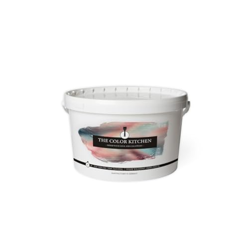 BRICOFLOR Dispersionsfarbe weiß innen 1l, 2,5l oder 5l Eimer Design Wandfarbe seidenmatt sehr gut deckend scheuerbeständig