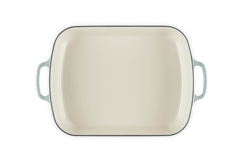 Image of Le Creuset Enameled Cast Iron Rectangular Roaster, 5.25 qt., Sea Salt | 5.25 qt. (9.8 inch x 13 inch)