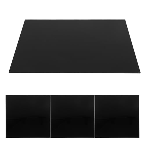 Lámina acrílica para bricolaje negro de 2 mm de espesor para trabajos artísticos y carteles