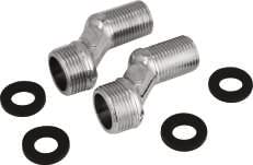 IBIBO BRASS Adjustable Wall Mixer Legs for Installation of Bathroom Mixer taps with 1/2 x3/4-inch (Pair of 1)