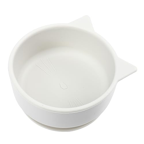 ERINGOGO Unique Cartoon Silicone Bowl for Kindergarten Use Space-saving Easy to Clean Grey