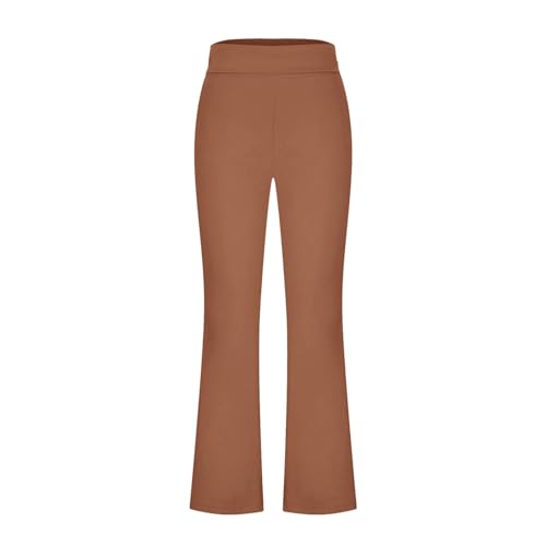Pantalon évasé taille haute extensible pour silhouette élancée - 4