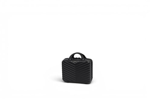 STRAVIA – Vic – Vanity 30 cm – Bagage à Main Avion – ABS léger et résistant – Bagage Rigide – Black – 32 x 29 x 10 cm
