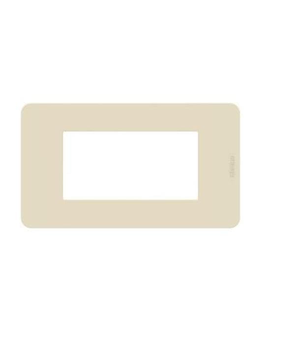 Plaque 4 modules BTICINO MatixGO Ivoire JA4804TI anti-rayures