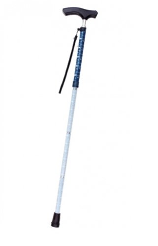 幸和製作所 テイコブ折りたたみ式伸縮マグネシウムステッキ(首細) CAF02 ブルー