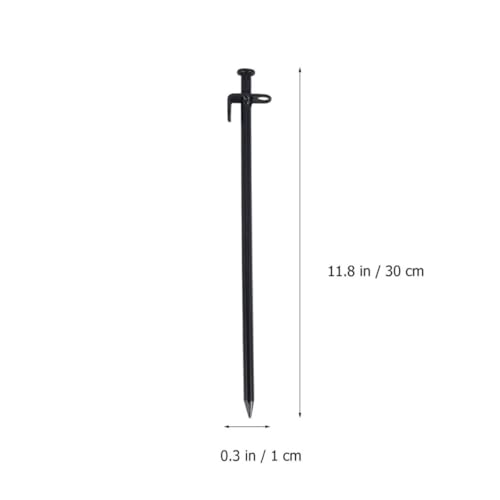Estacas de camping de acero inoxidable con cabeza redonda pack de 8 3