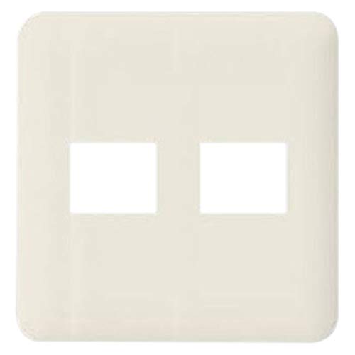 パナソニック(Panasonic) 簡易耐火用モダンプレート2コ用 1コ+1コ用 ミルキーホワイト WN6772W