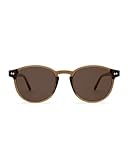 Kapten & Son Lunettes de soleil Marais Transparent Caramel Brown | Lunettes de soleil élégantes poiur femme et homme | protection fiable contre le soleil et les UV | Largeur de la monture: 138 mm