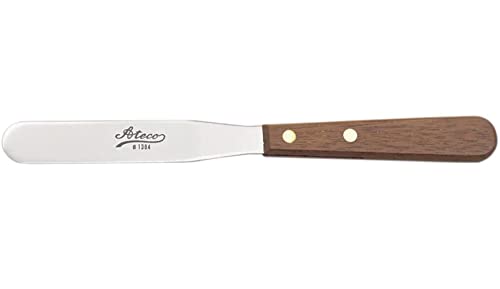 Ateco FBA_1384 Small S/S 4-1/4 Inch Spatula W/ Wood Handle thumb #1