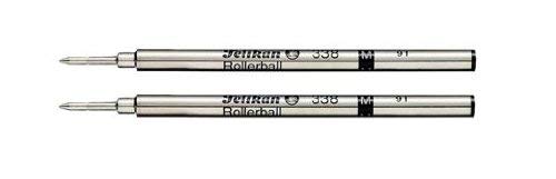Pelikan 338 Recharge pour stylo roller Pointe moyenne Noir Lot de 2