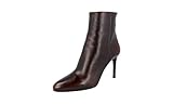 prada stiefeletten wildleder Absatzhöhe: 8.5cm Prada Damen Braun Leder Stiefelette 1T079G 39 EU