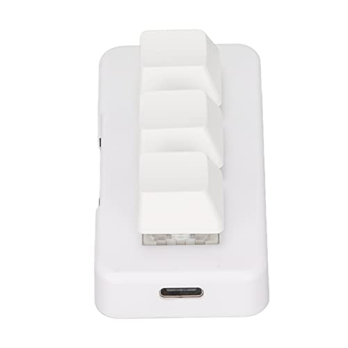 Clavier programmable mécanique RVB Domary mini macropad USB blanc