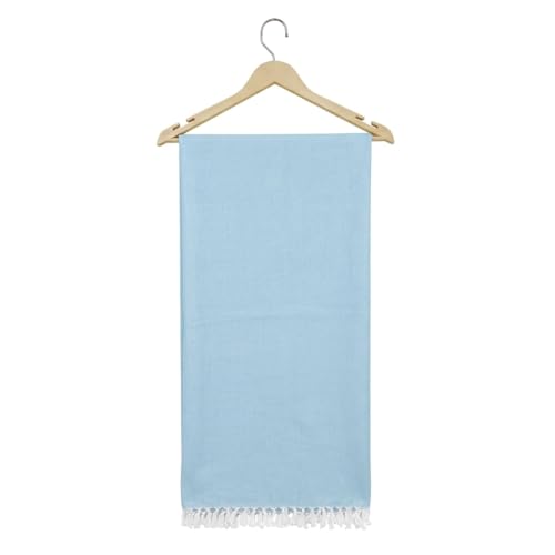 Image of Bhagalpuri Soft Dull Cotton Single Chadar | Single Thread Lightweight Odhne Wali Chadar | Top Sheet for Sleeping Summer (Blue)