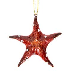 Red Starfish Christmas Tree Ornament