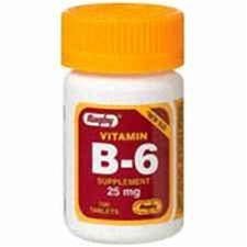 Rugby Vitamin B-6 25 mg 100 Count (5 Pack)